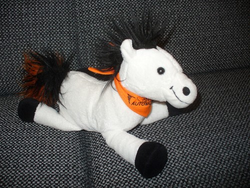 Liegender schimmel - schimmel, (pferd)