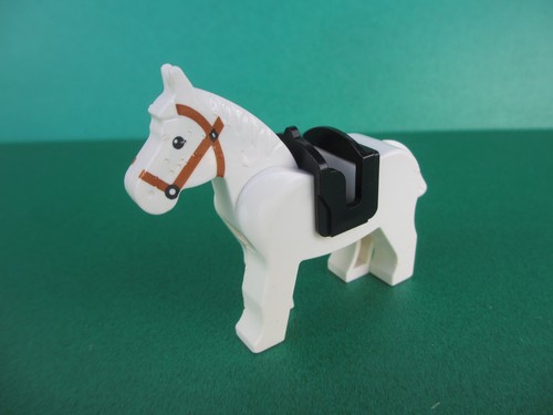 Lego pferd mit sattel schimmel - pferd,