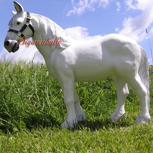 Schimmel gartenfigur pferd - gartenfigur,