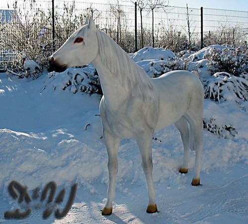 Deko pferd schimmel leopold - deko,