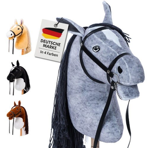 Hobby horse grau schimmel - grau, schimmel–