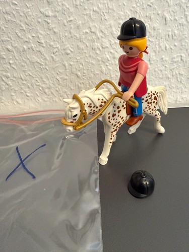 Playmobil pferd schimmel 11 - schimmel,