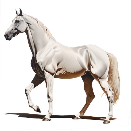 Sticker pferd schimmel - pferd,