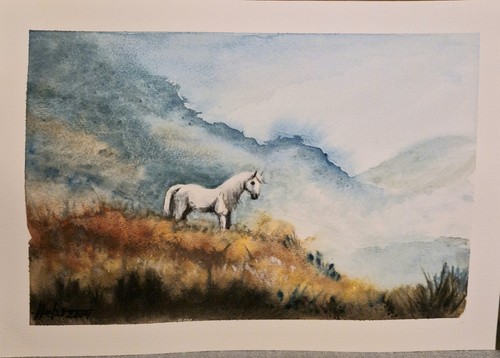 Aquarellbild gebraucht x - aquarellbild,